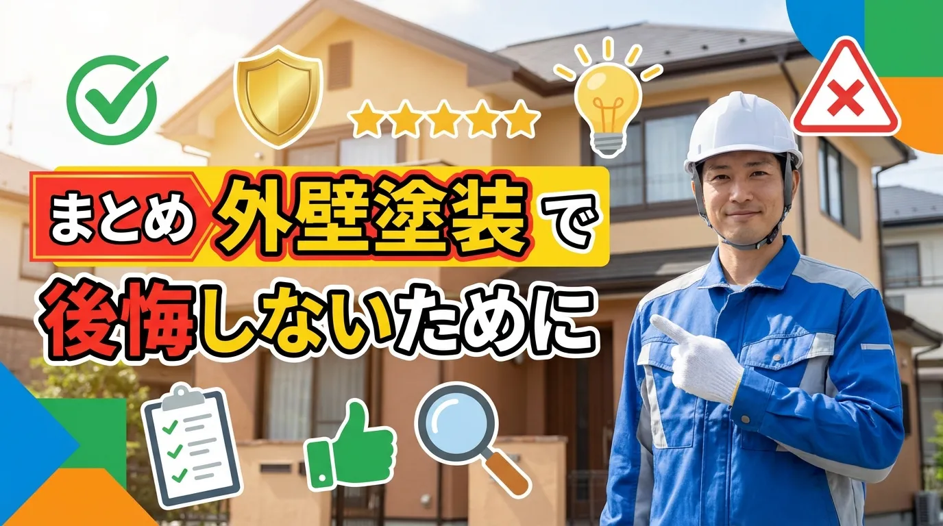 まとめ：40坪の外壁塗装で後悔しないために