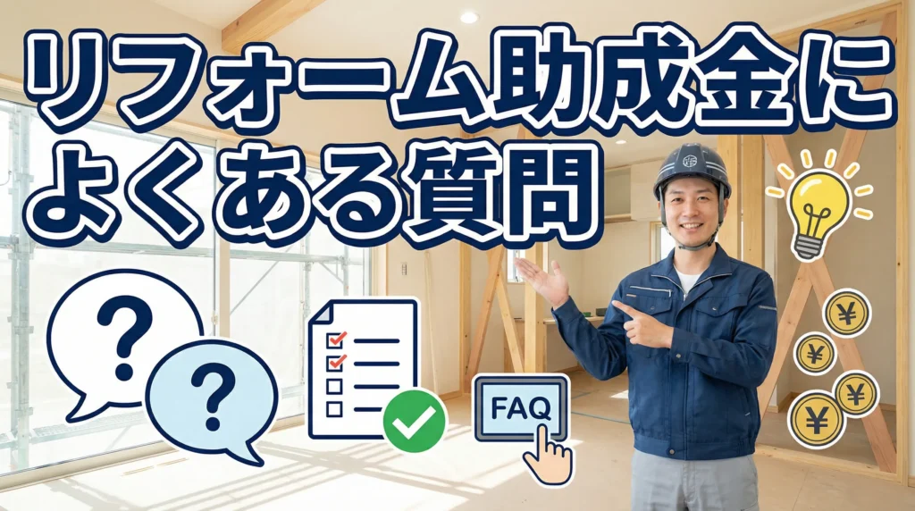 リフォーム助成金に関するよくある質問