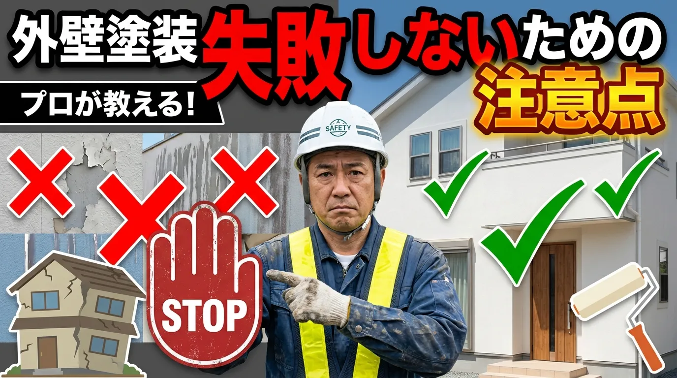 外壁塗装で失敗しないための注意点