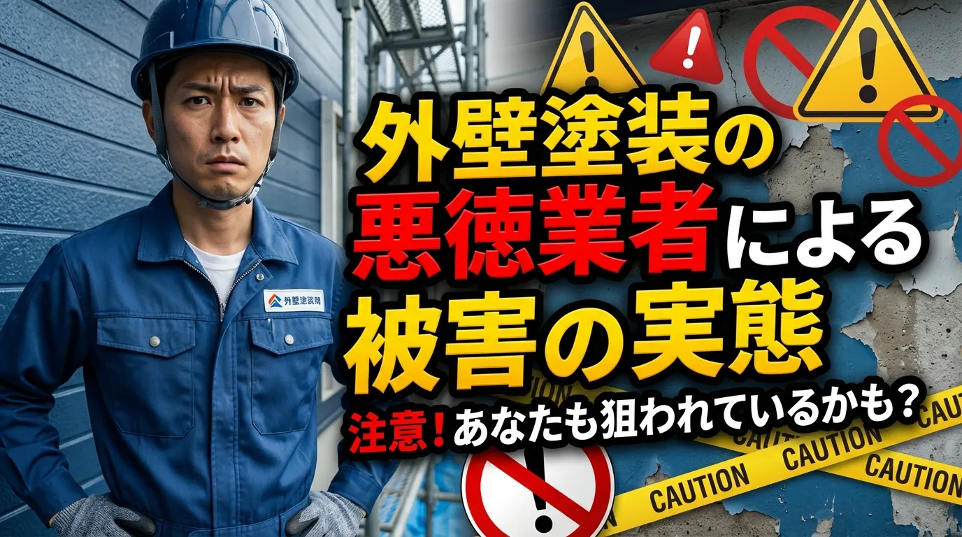 外壁塗装の悪徳業者による被害の実態