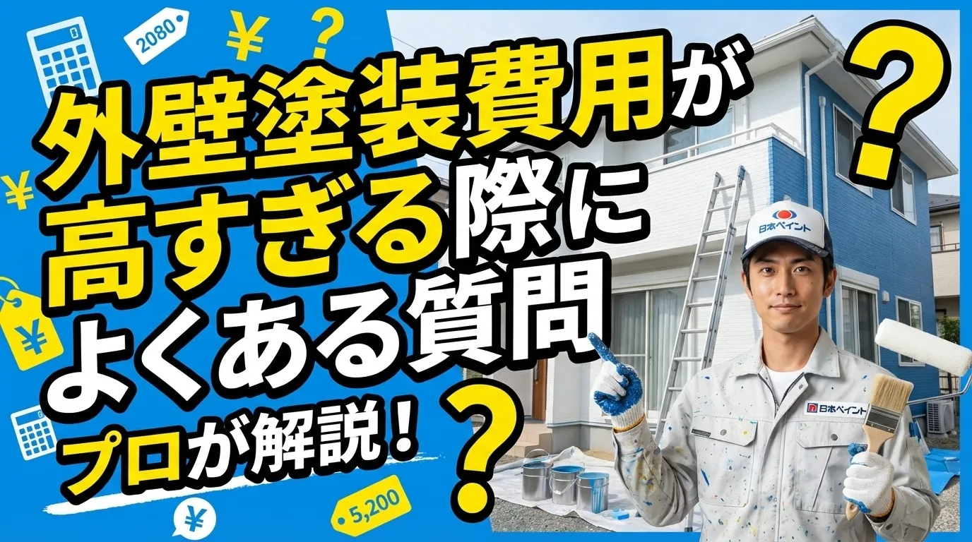 外壁塗装の費用が高すぎる際によくある質問