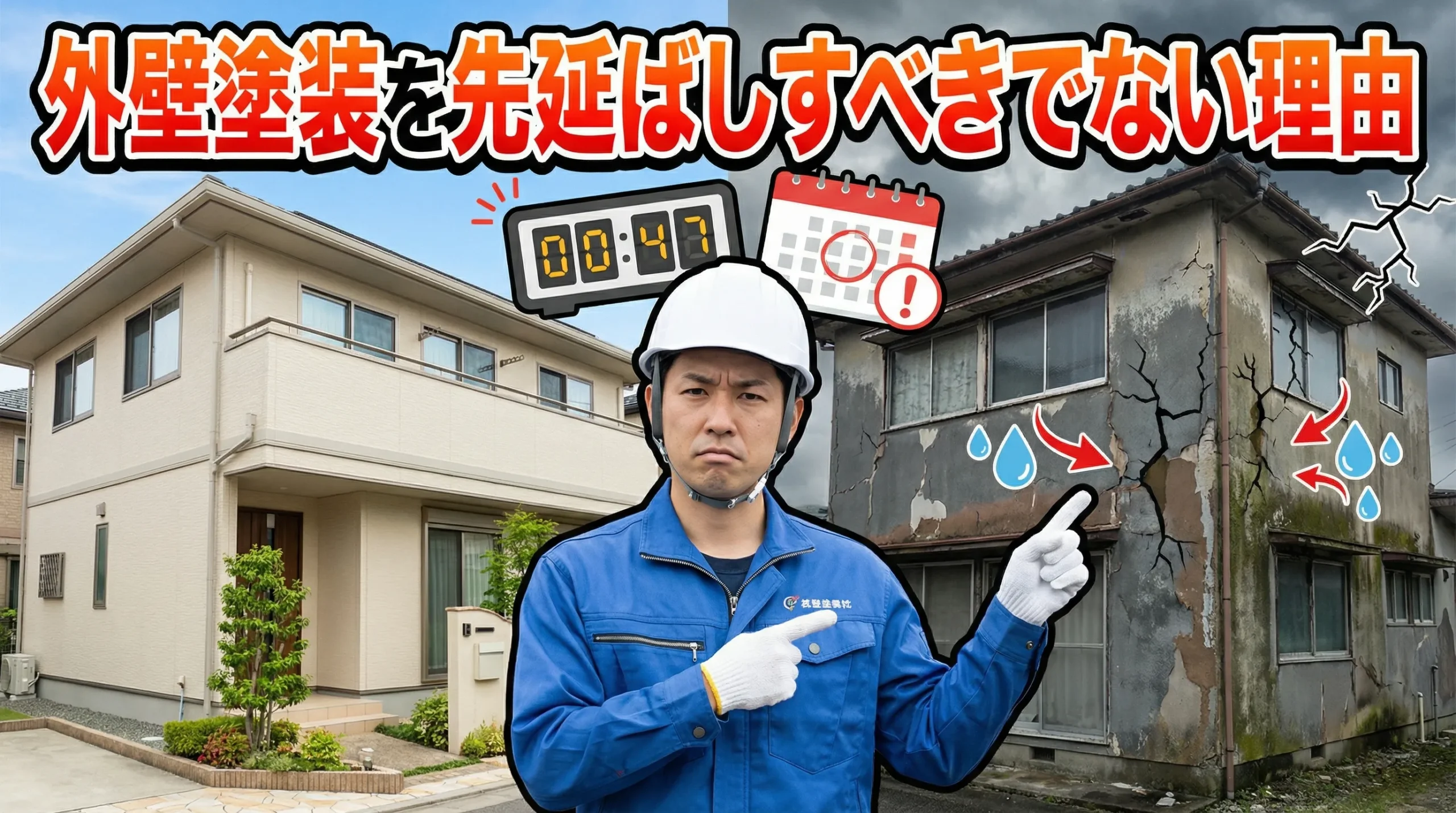 外壁塗装を先延ばしすべきでない理由