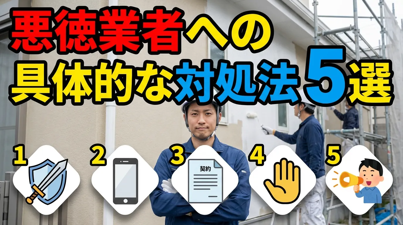悪徳業者への具体的な対処法5選