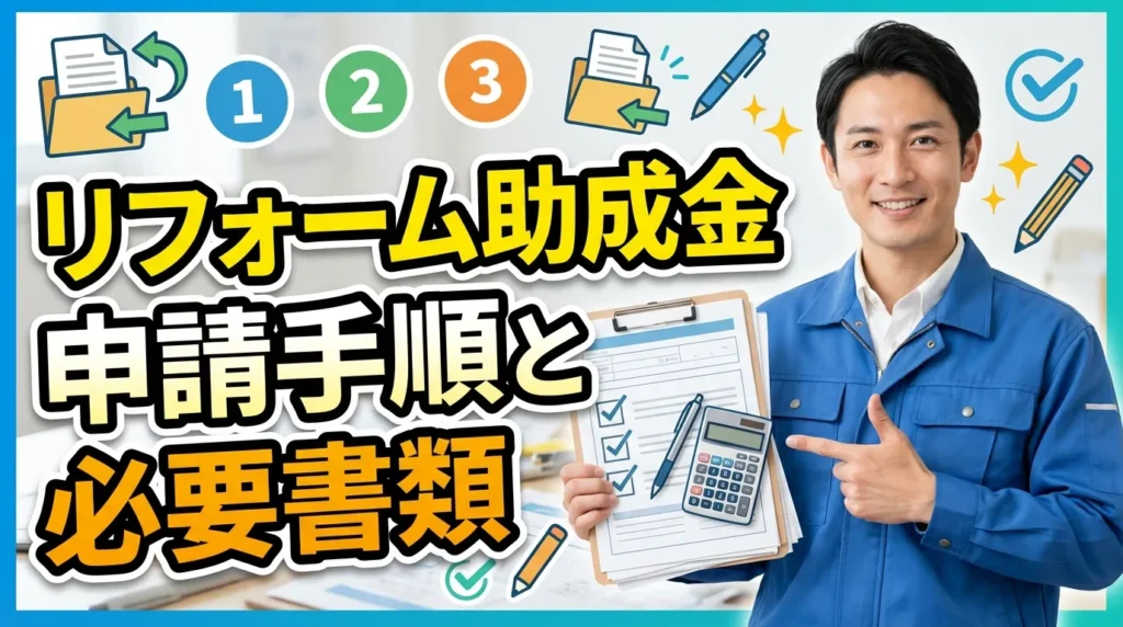 リフォーム助成金の申請手順と必要書類