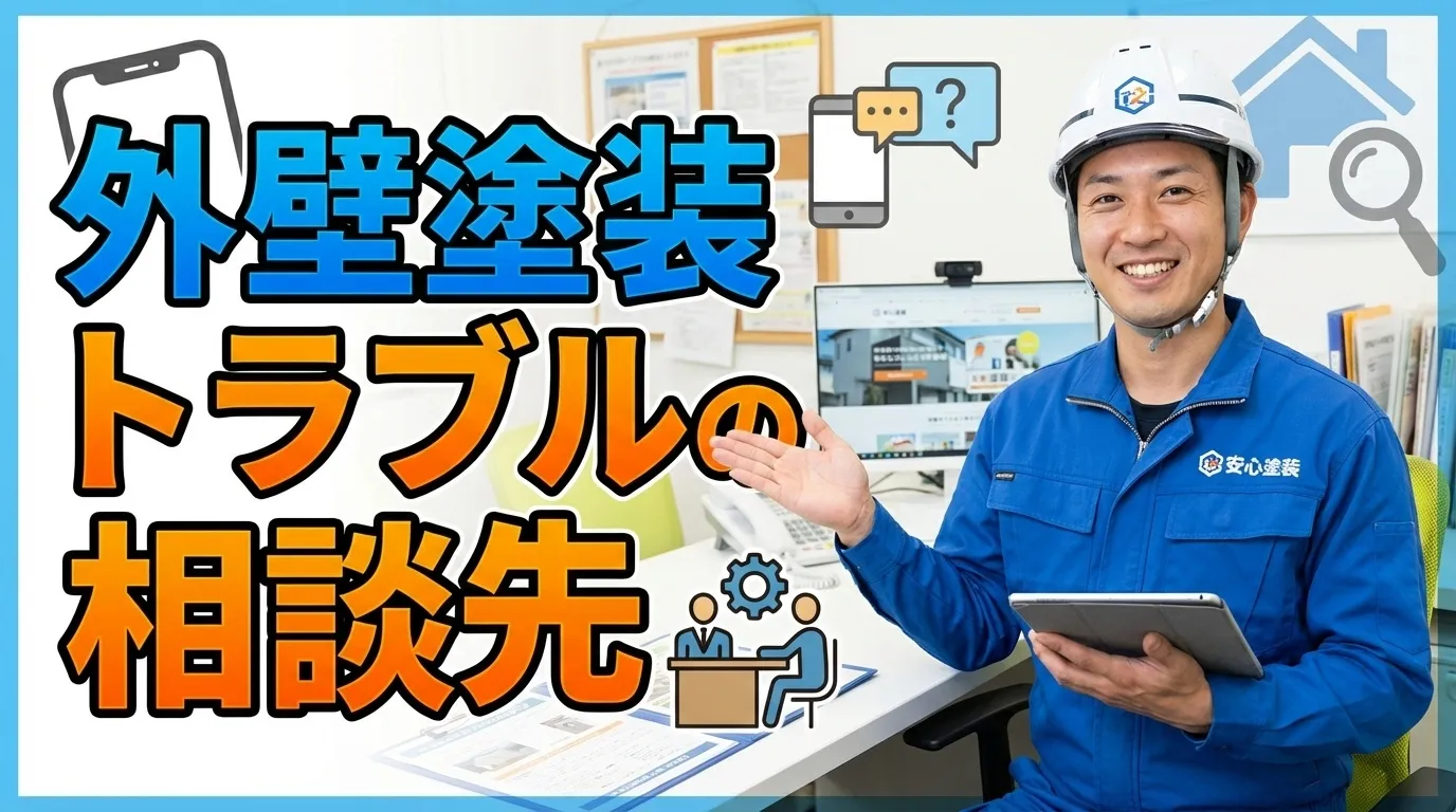 外壁塗装トラブルが発生した時の相談先