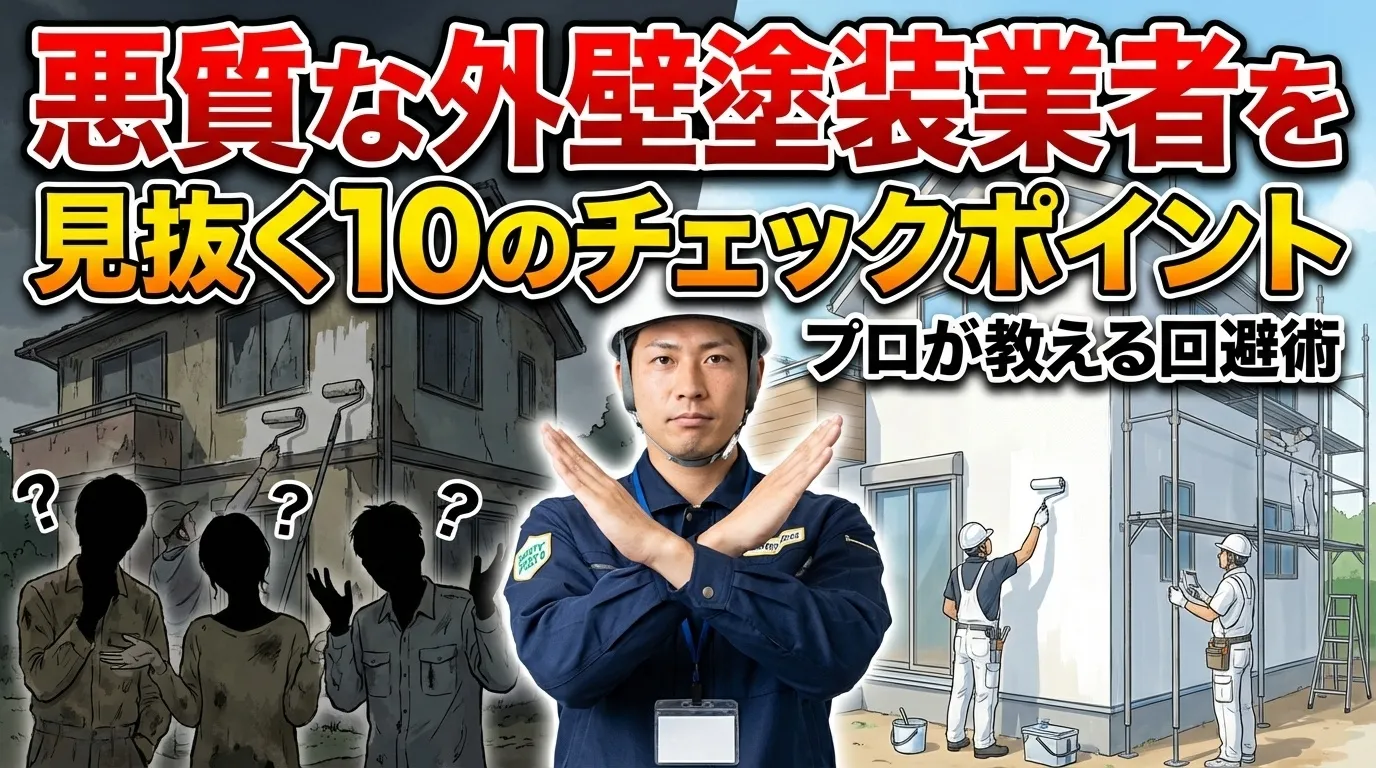 悪質な外壁塗装業者を見抜く10のチェックポイント