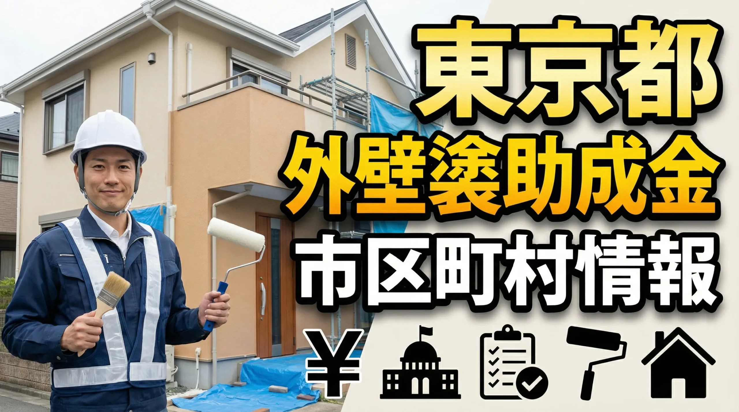 東京都で外壁塗装助成金が受けられる市区町村の詳細情報