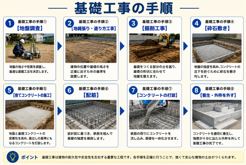 基礎工事の手順