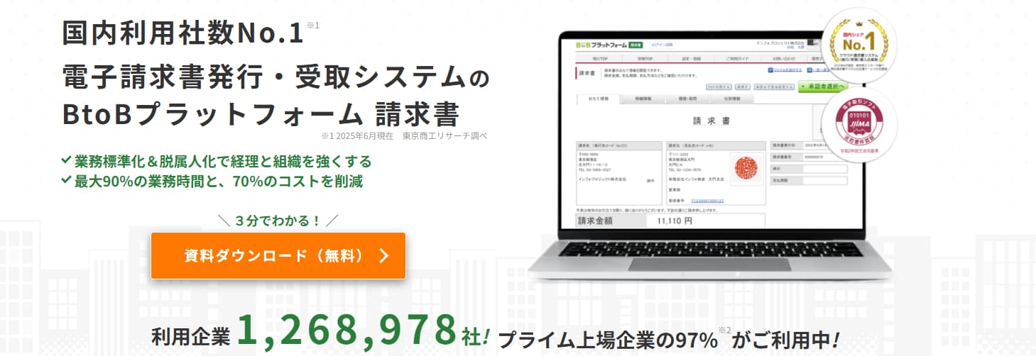 請求管理システム BtoBプラットフォーム 請求書