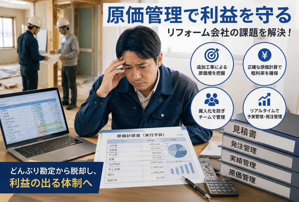 原価管理がリフォーム業で難しい理由
