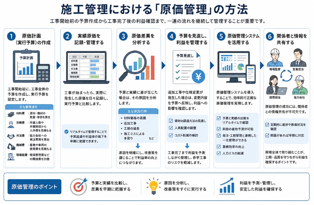 施工管理における「原価管理」の方法