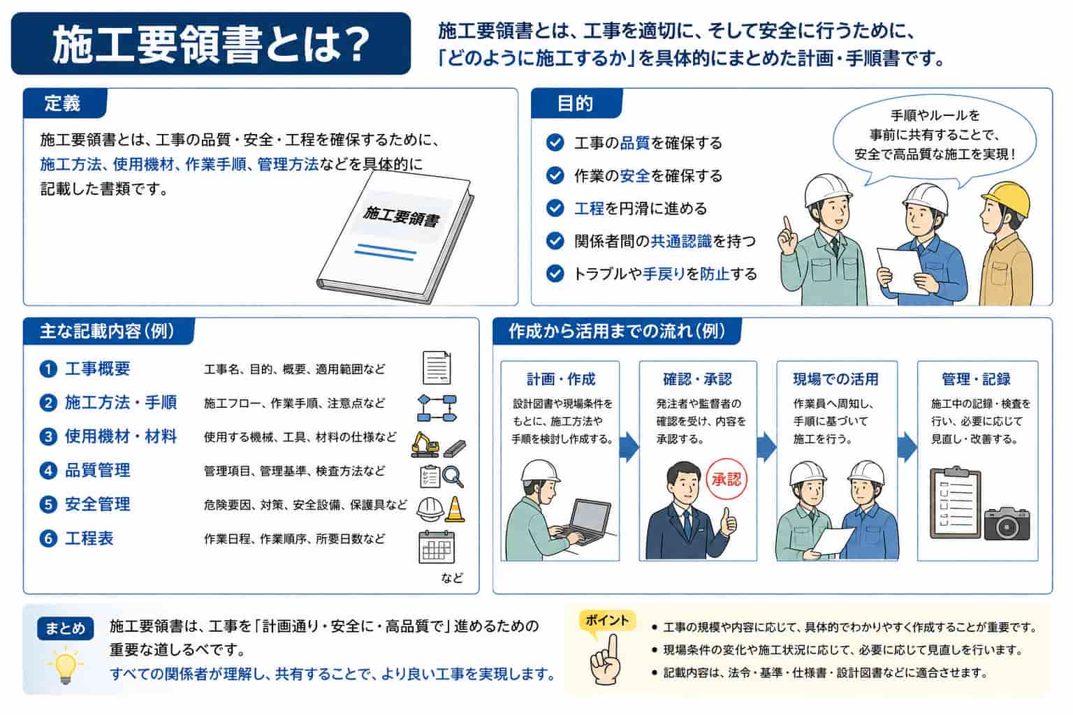 施工要領書とは？役割と重要性