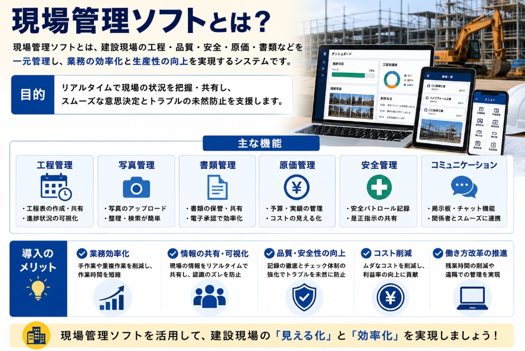 現場管理ソフトとは