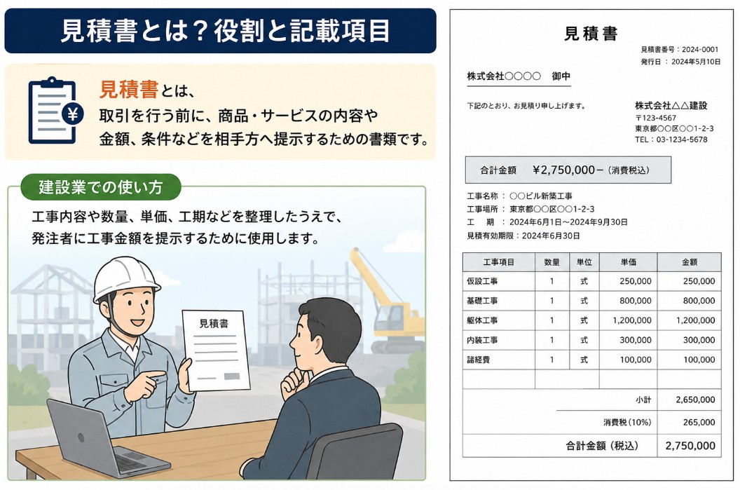 見積書とは？役割と記載項目