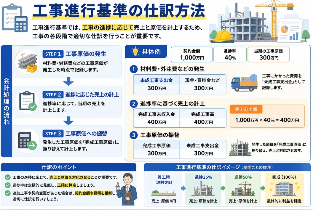 工事進行基準の仕訳方法