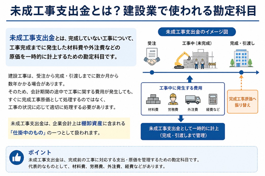 未成工事支出金とは？