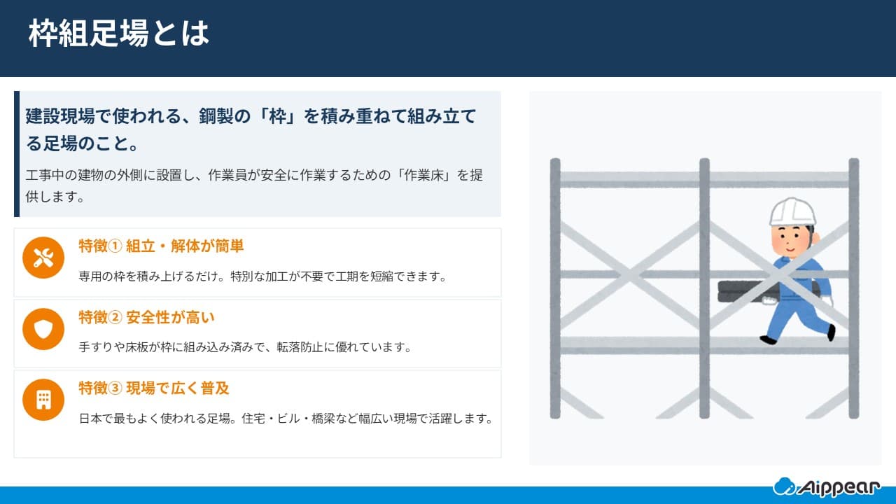 枠組足場とは