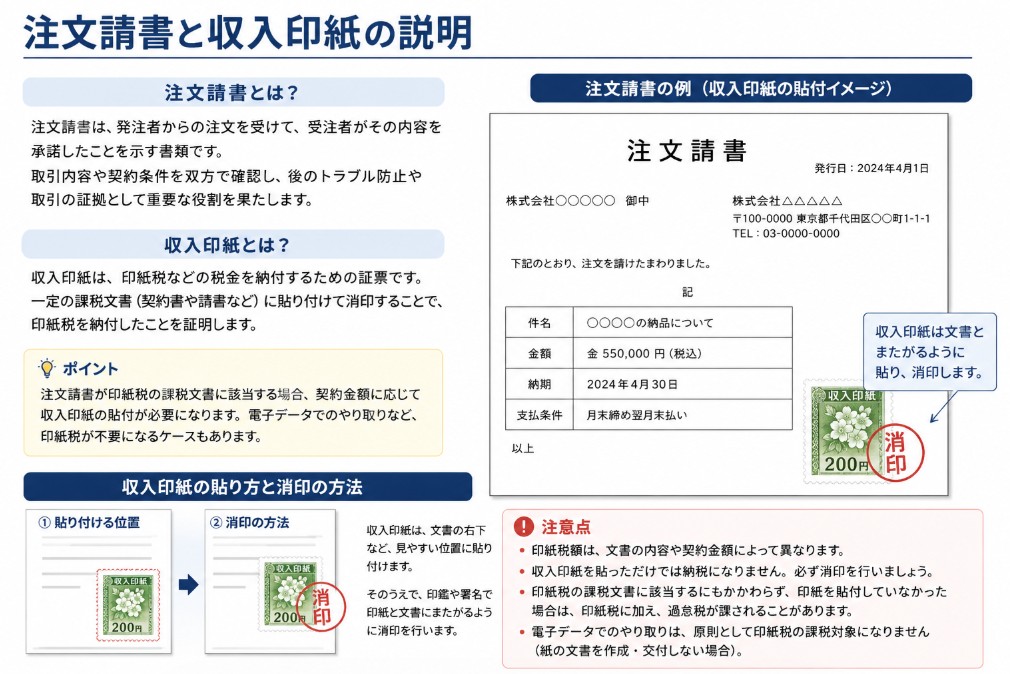 注文請書に収入印紙は必要？
