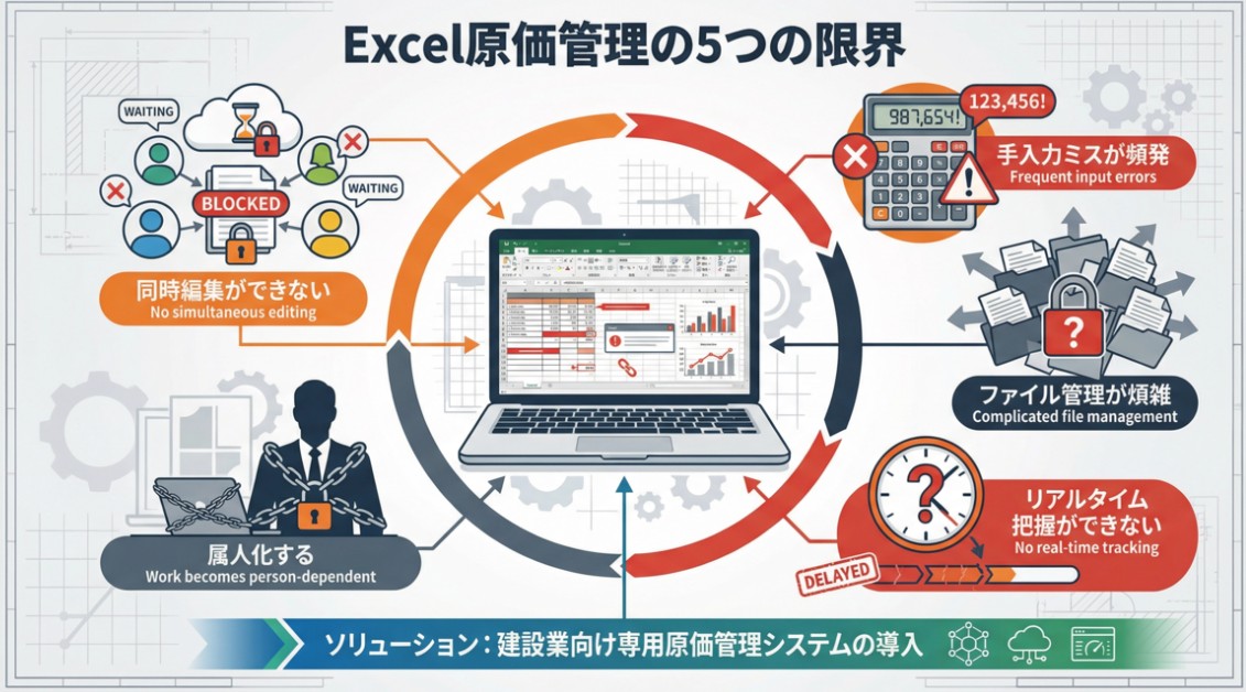 建設業で工事原価が把握できない5つの原因