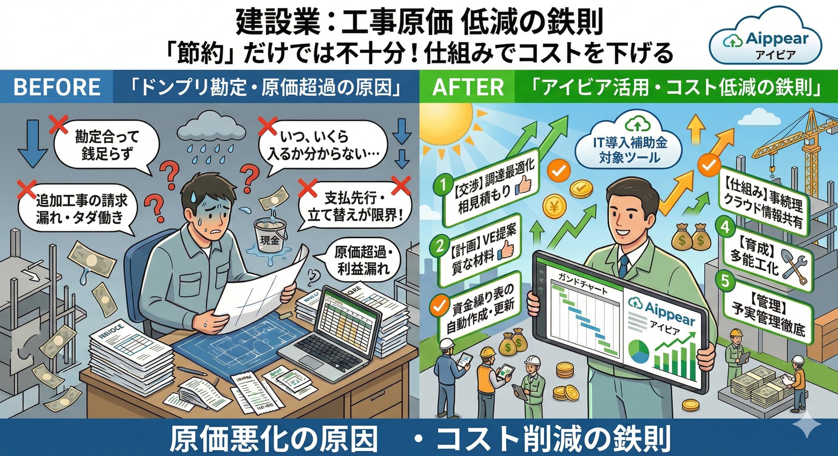 工事原価低減の鉄則