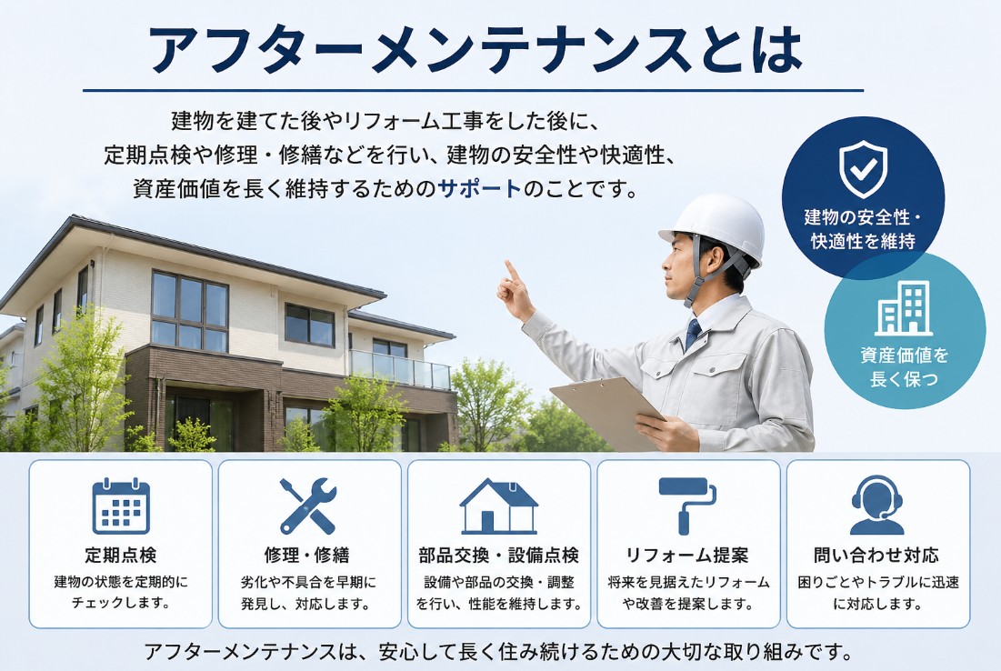 アフターメンテナンスとは