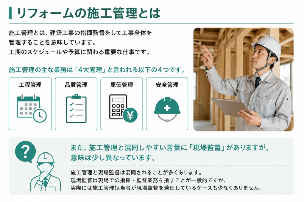 リフォームの施工管理とは