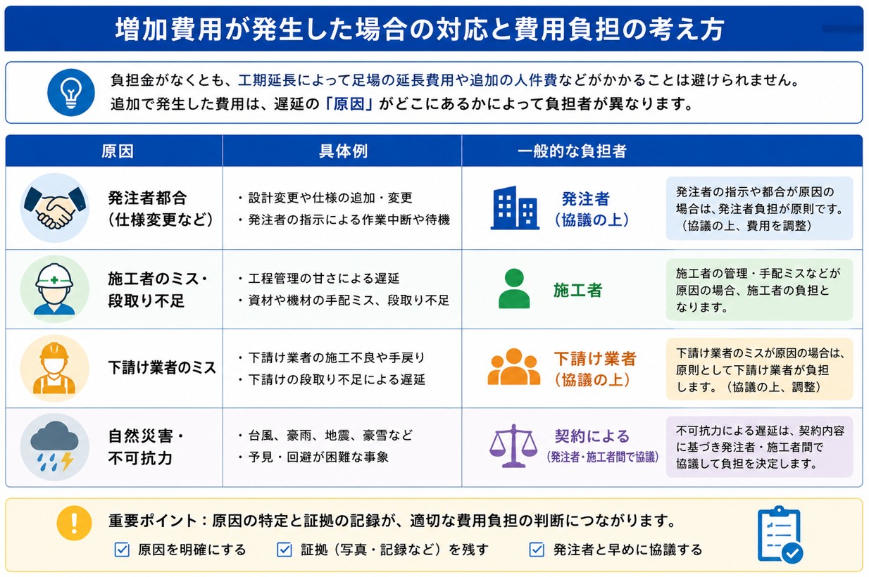 費用の負担の考え方