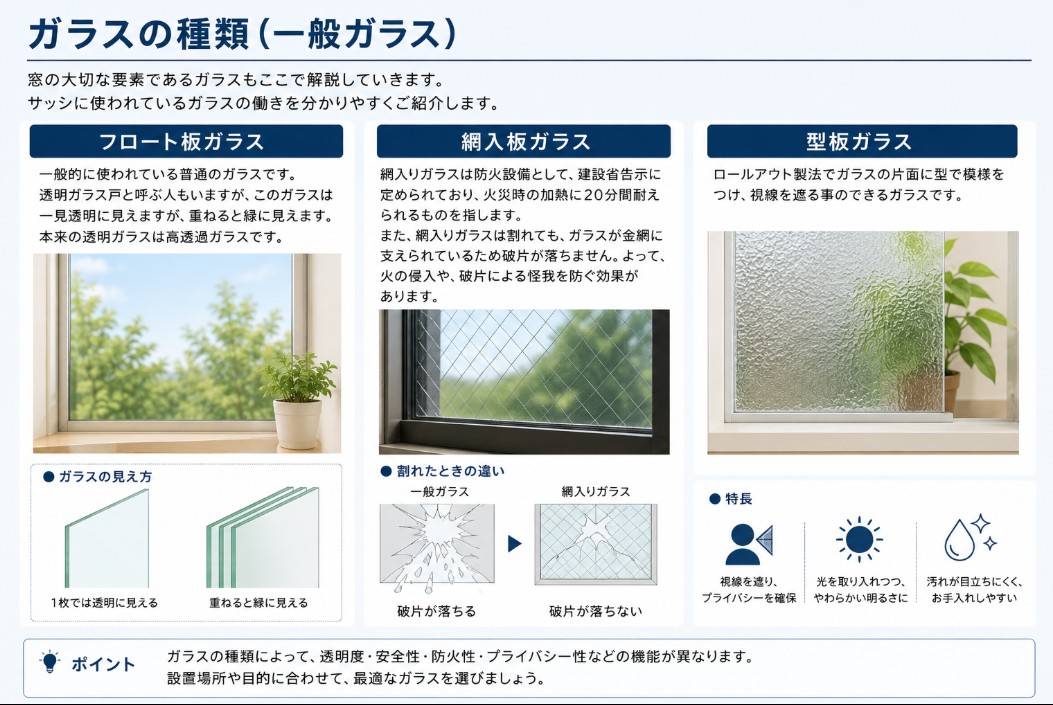 ガラスの種類（一般ガラス）
