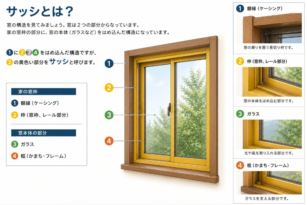 サッシとは？