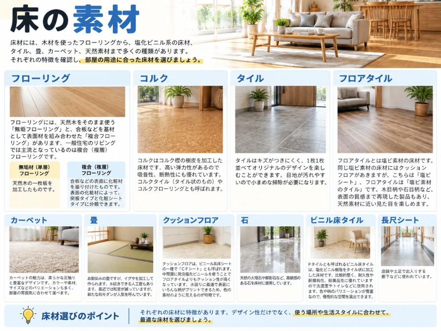 床の素材