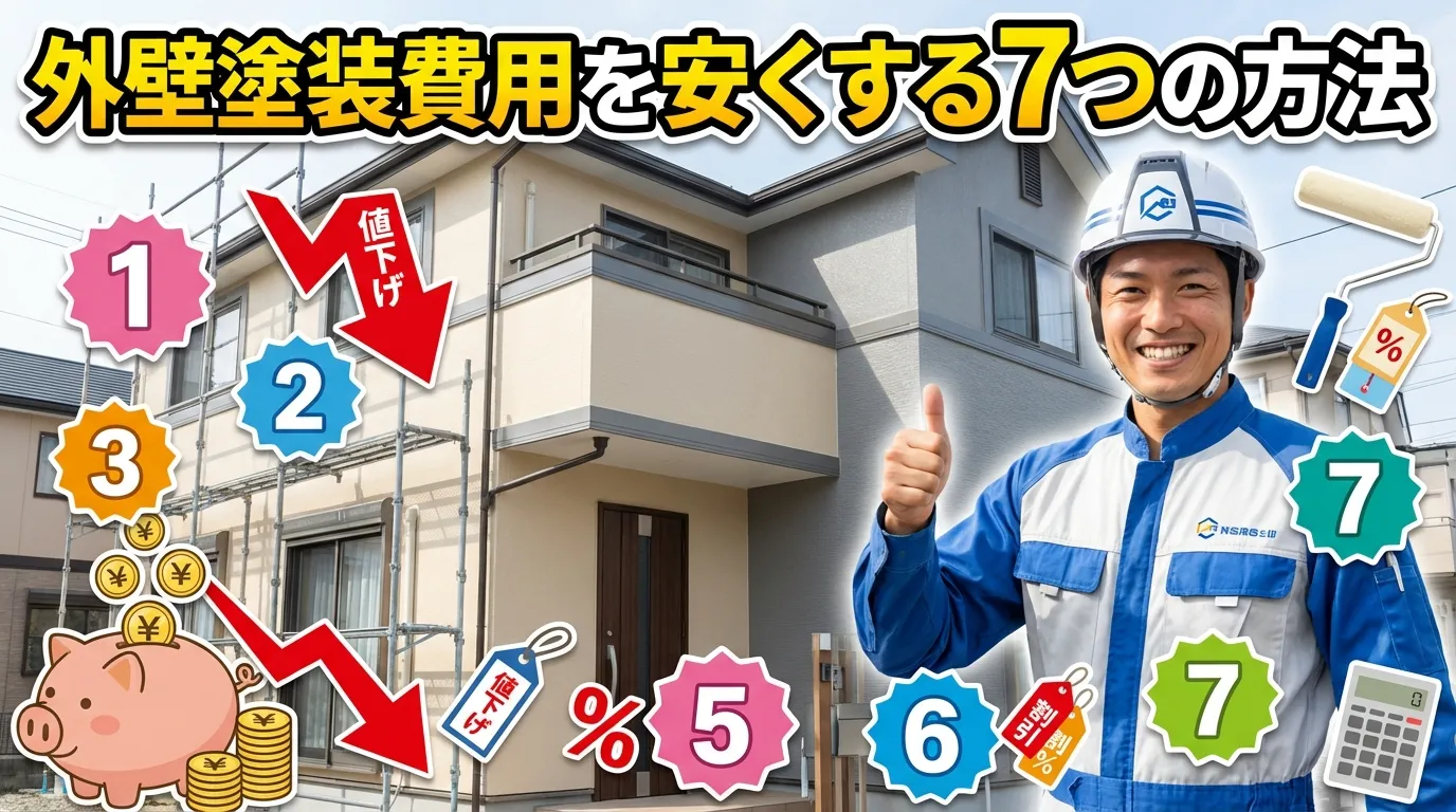 40坪の外壁塗装費用を安く抑える7つの実践方法