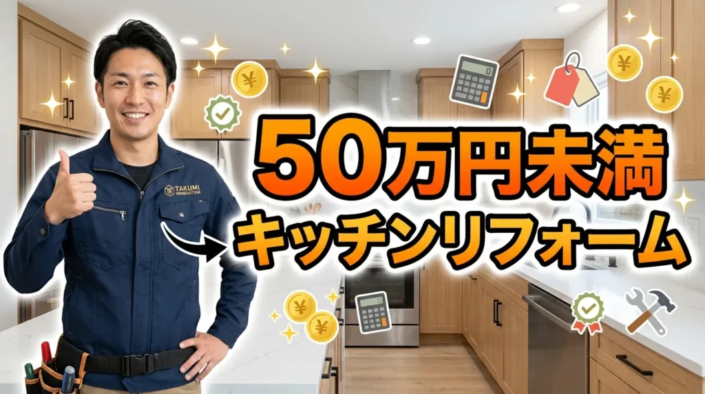 50万円未満でできるキッチンリフォーム