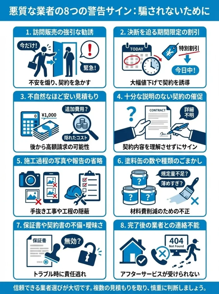 悪徳業者の典型的な手口