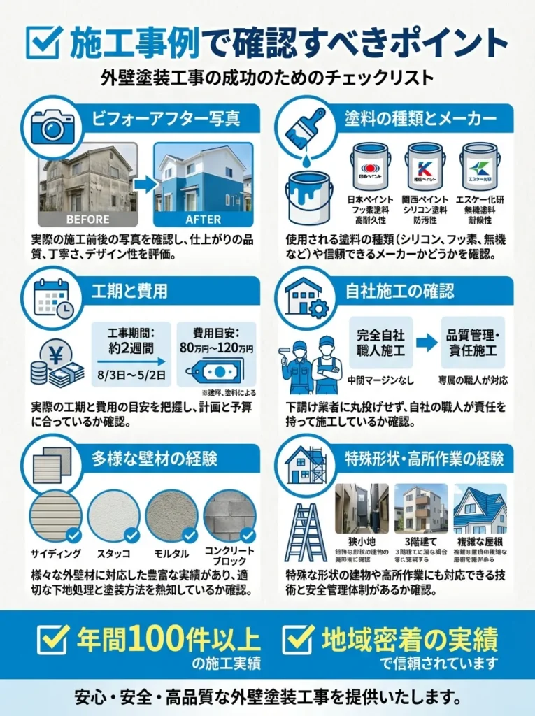 施工事例で確認すべきポイント