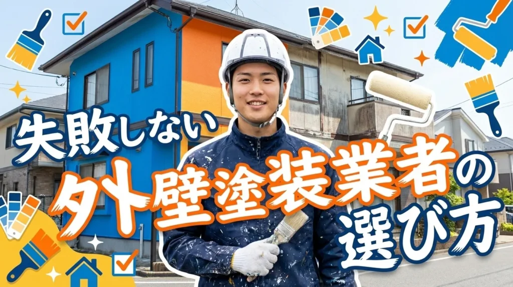 失敗しない外壁塗装業者の選び方