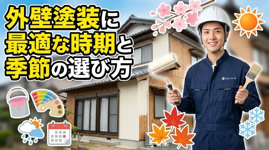外壁塗装に最適な時期と季節の選び方