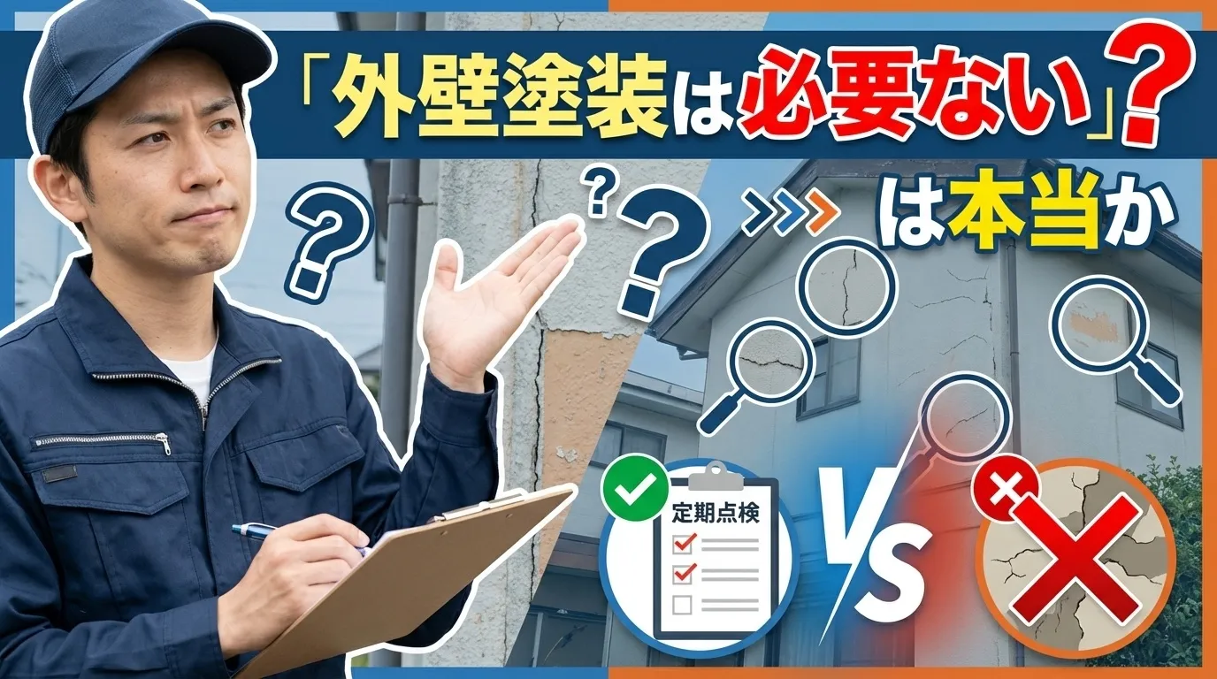 「外壁塗装は必要ない」は本当か。知恵袋の意見を検証
