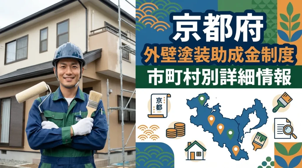 【市町村別詳細】京都府の外壁塗装助成金制度
