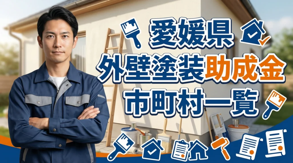 【早見表】愛媛県で外壁塗装の助成金が出る市町村一覧