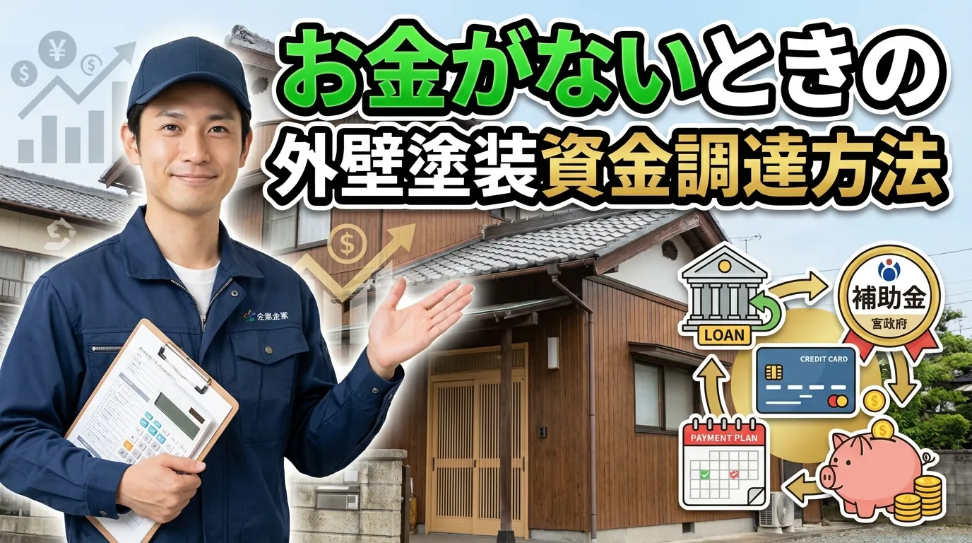 お金がないときの外壁塗装資金調達方法