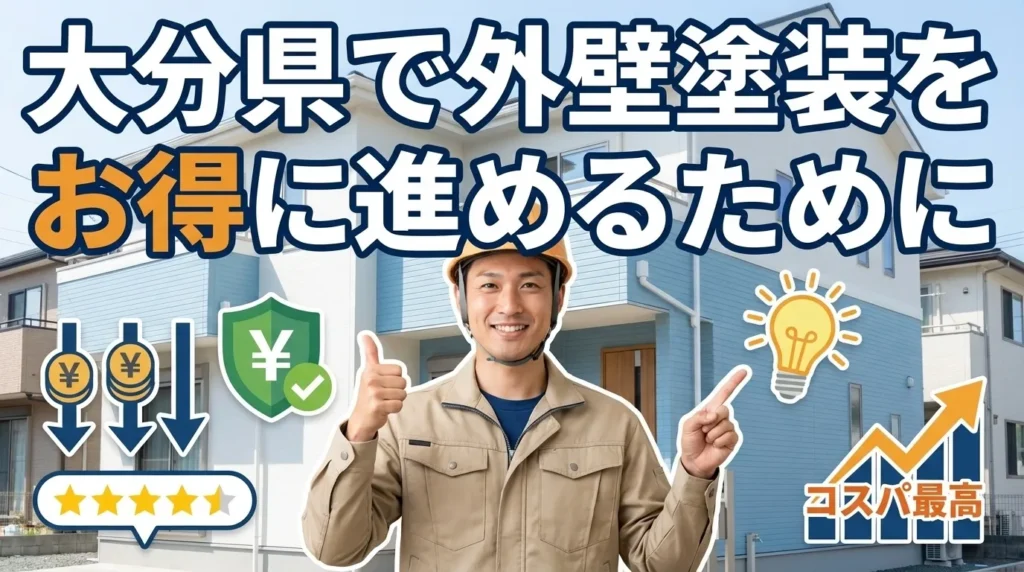 まとめ　大分県で外壁塗装をお得に進めるために
