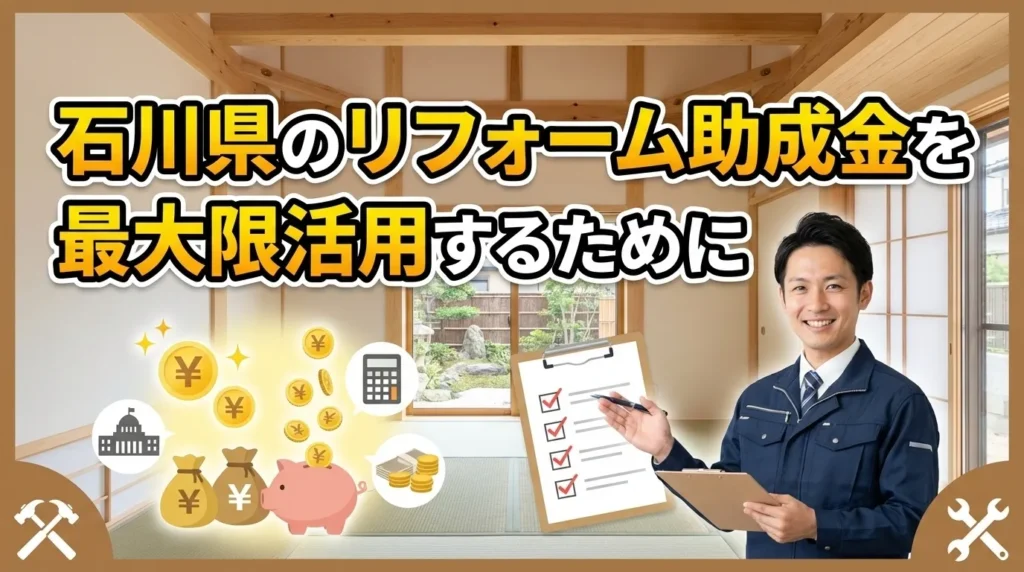 まとめ　石川県のリフォーム助成金を最大限活用するために
