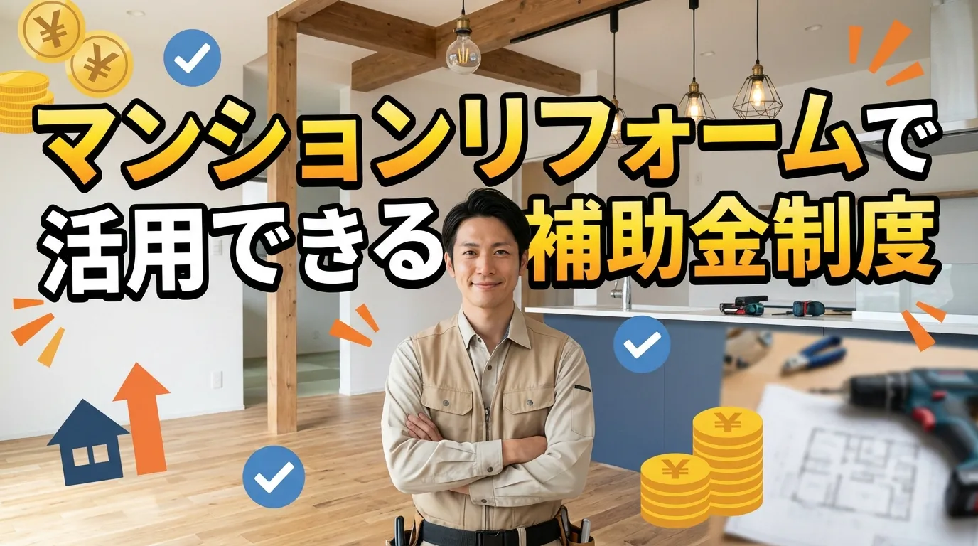 マンションリフォームで活用できる補助金制度