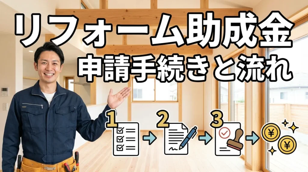 リフォーム助成金の申請手続きと流れ