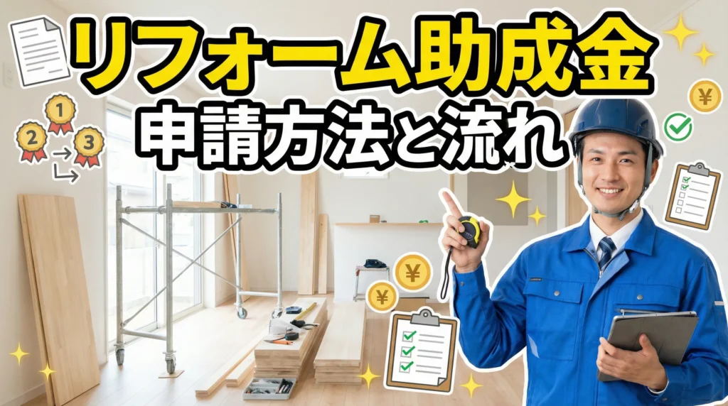 リフォーム助成金の申請方法と流れ