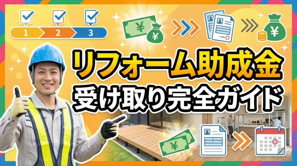 リフォーム助成金を受け取るための完全ガイド