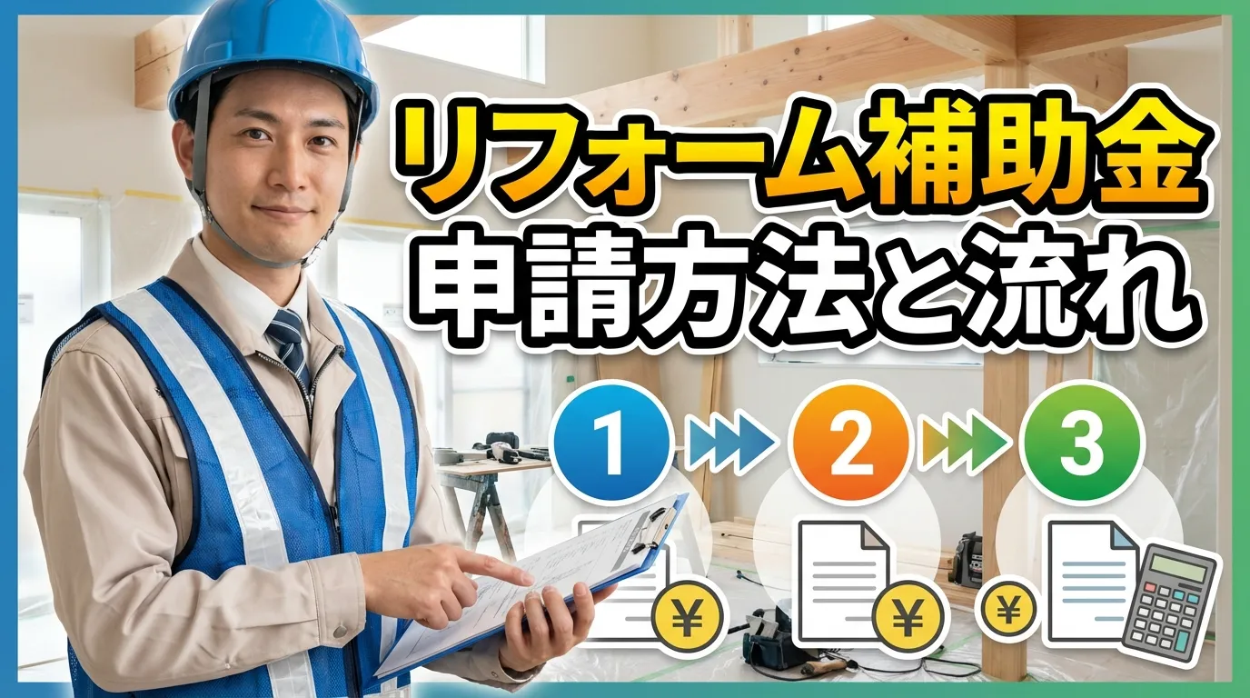 リフォーム補助金の申請方法と手続きの流れ