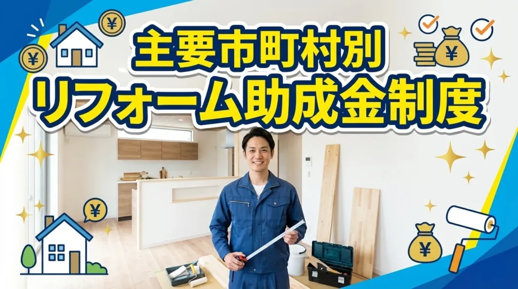 主要市町村別のリフォーム助成金制度