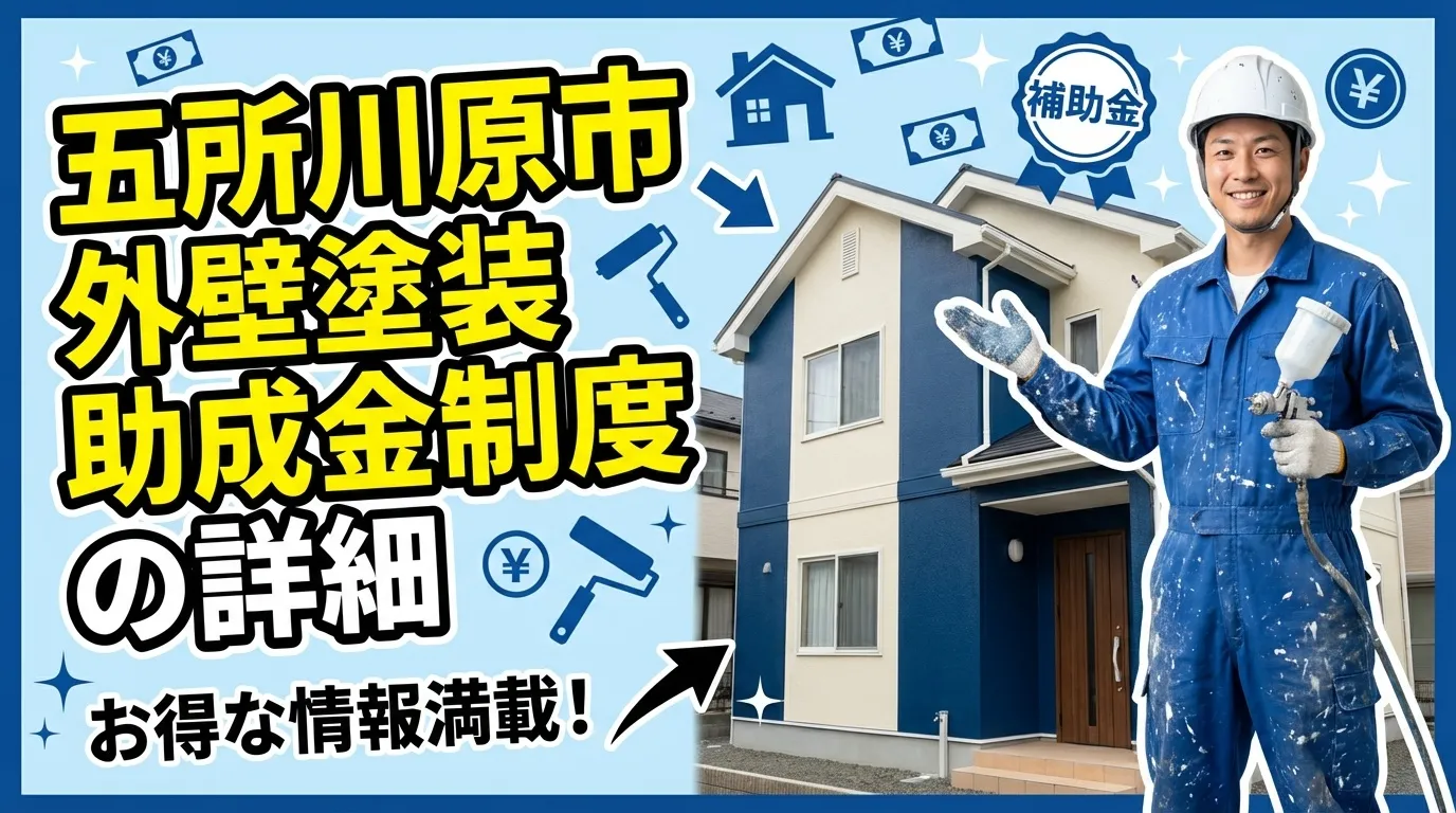 五所川原市の外壁塗装助成金制度の詳細