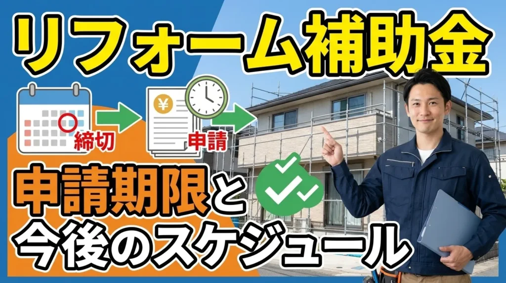 令和7年度の申請期限と今後のスケジュール